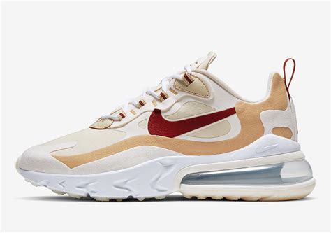 nike air max 270 react beige red|nike air max 270 react women's.